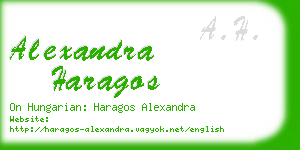 alexandra haragos business card